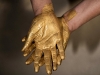 Golden Working Hands